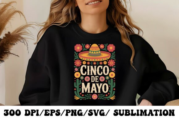 Celebrate Cinco De Mayo with a Vibrant Mexican Fiesta Graphic
