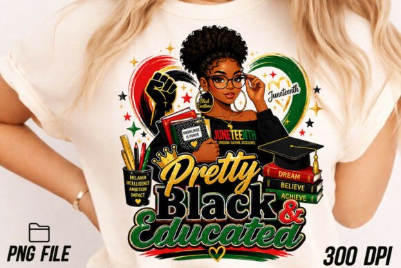 Celebrate Culture & Knowledge: Pretty Black Educated Girl Juneteenth