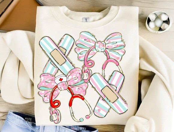 Coquette Nurse PNG: Where Medical Chic Meets Feminine Flair