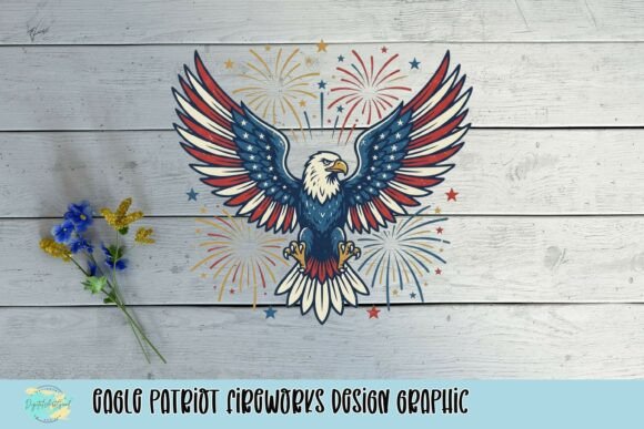 Eagle Patriot Fireworks Design: A Graphic for Bold Statements