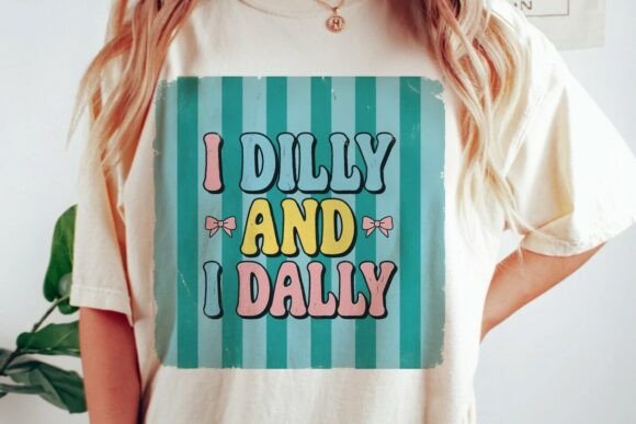 Retro Dilly Dally Striped Graphic Png: A Vintage Vibe for Modern Projects