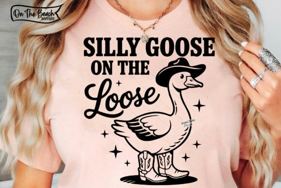 Silly Goose on the Loose: A Hilarious SVG & PNG Design