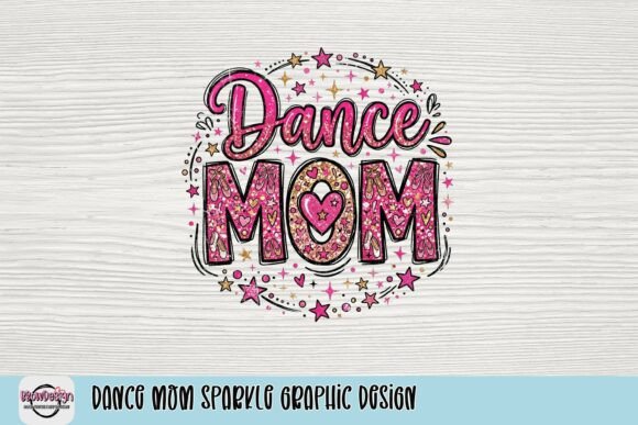Sparkle and Strategy: The Dance Mom Sparkle Graphic Design Asset