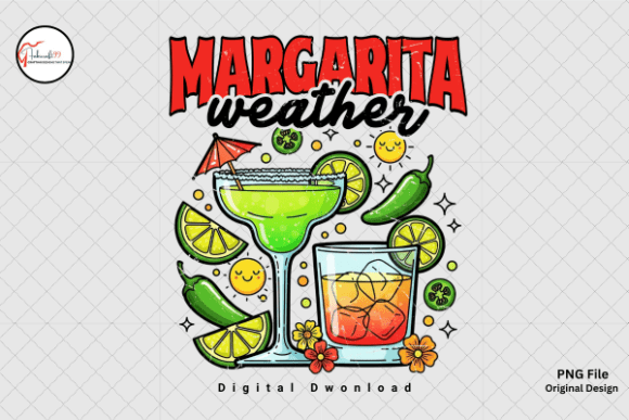 Summer Cocktail Margarita Weather PNG: Your Go-To Design Asset